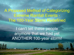 The 100-Year Storm Redefined