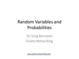 Random Variable Review