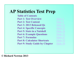 AP Test Prep – Part 2