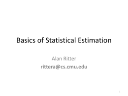 Statistical Estimation