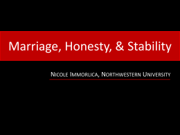 Stable Marriage Lecture - Northwestern University