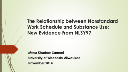 The Relationship Between Nonstandard Work Schedule and