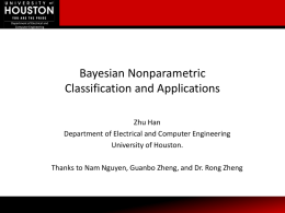 Bayesian Nonparametric Classification and Applications