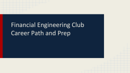 FEC Career Path and Prep (2) - Financial Engineering Club at
