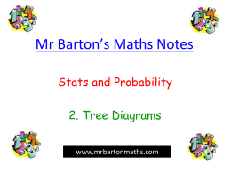 Tree Diagrams - PROJECT MATHS REVISION