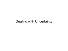 Reasoning Under Uncertainty