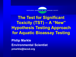 The Test for Significant Toxicity