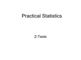 Z-tests