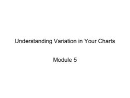 Understanding Variation in Your Charts