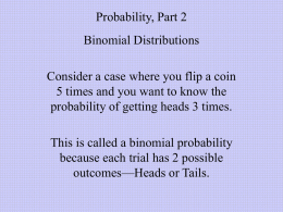 Probability, Part 2