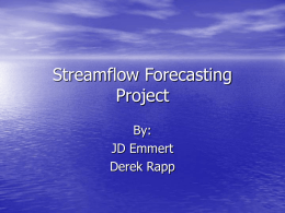Streamflow Forecasting Project