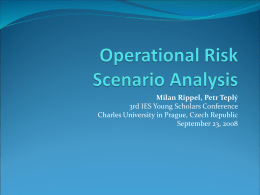 Operational Risk Scenario Analysis