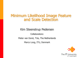 Minimum Likelihood Image Feature and Scale Detection Based