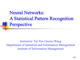 Neural Networks: A Classroom Approach