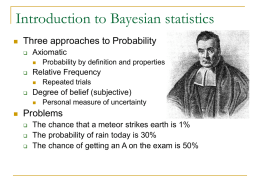 Introduction to Bayesian statistics