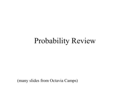 Probability Review - Center for Automation Research