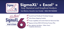 Introducing SigmaXL Version 6