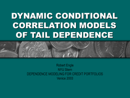 MEASURING THE VALUE OF DYNAMIC CORRELATIONS