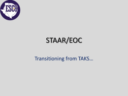 STAAR/EOC - reg8.net