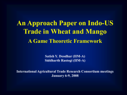 WTO Agreements and Indian Agriculture: Retrospection and