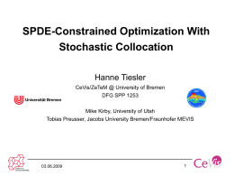 SPDE-constrained optimization with stochastic collocation