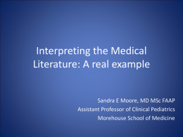 How to Interpret the Medical Literature