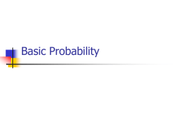 Basic Probability - Arizona State University