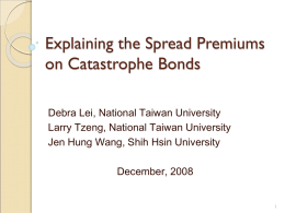 Explaining the Excess Spread Premiums on Catastrophe Bonds