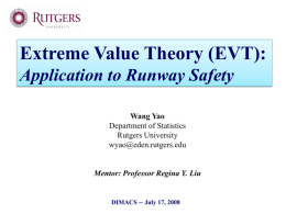 Extreme Value Theory with Applications to Aviation Safety