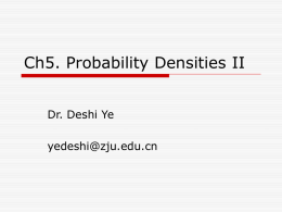 Ch5. Probability Densities