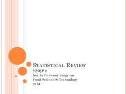 Statistical Review - University of Brawijaya