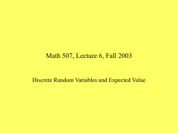 Math 507, Lecture 6, Fall 2003