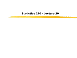 Statistics 400 - Lecture 2