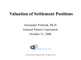 Patent Valuation: A Patent as a Legal Document