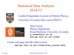 Title of slide - WebHome < PP/Public < RHUL Physics