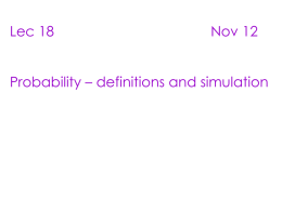 Basics on Probability - Sonoma State University