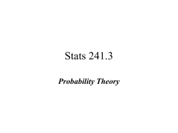 Introduction to Probability Theory