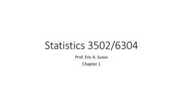 Statistics 3502/6304