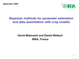 Bayesian methods for parameter estimation and data