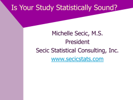 Is Your Design Statistically Sound?