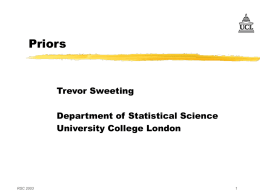 Priors - Statistics