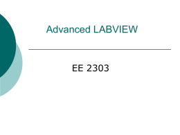 Advanced LABVIEW
