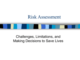 Risk Assessment - University of Arizona