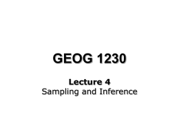 GEOG 1230 Lecture 4 - University of Leeds