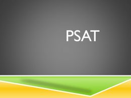 PSAT - Cathedral High School
