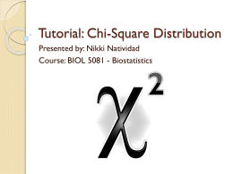 Chi-square tests
