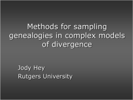 Methods for sampling genealogies in complex models of