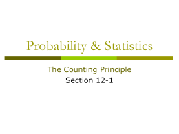 The Counting Principle