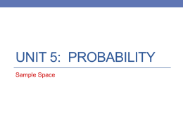 Unit 5: Probability - Anderson School District Five