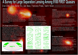 Poster: A Survey for Large Separation Lensing Among 9100 FIRST